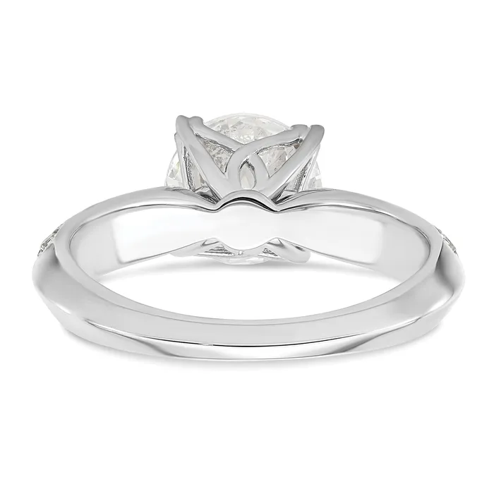Rings Goldia 200ct CZ Solid Real 14k White Polish 2ct Round Engagement Dia Ring