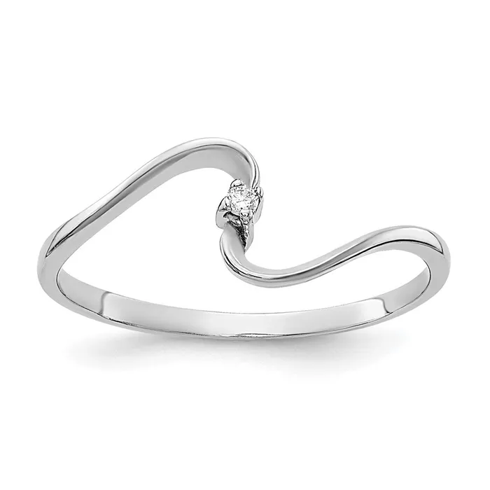 Rings Goldiacom 14k White Gold AA Real Diamond ring