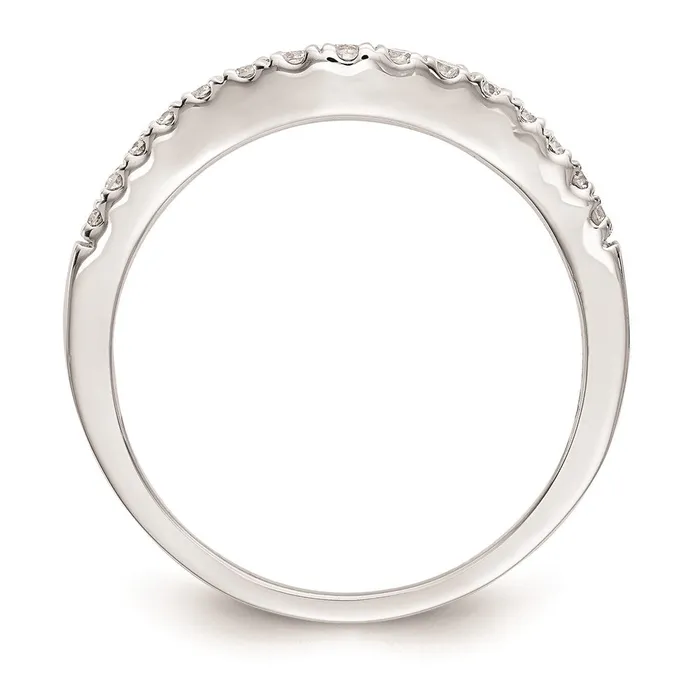 Rings Goldiacom 14K White Gold Real Diamond Wedding Band