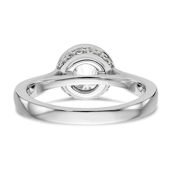 Rings Goldiacom 14k White Gold Round Bezel Set Simulated Diamond Engagement Ring Rings Goldiacom 14k White Gold Round Bezel Set Simulated Diamond Engagement Ring