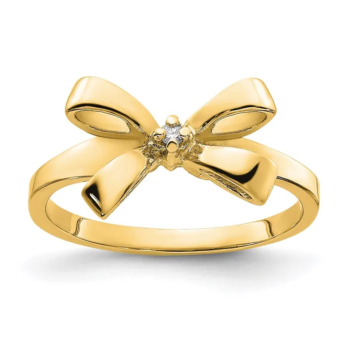 Rings Goldiacom 14K Yellow Gold A Real Diamond ring