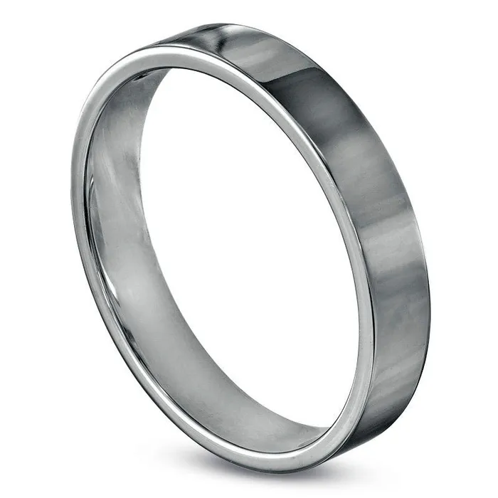 Rings Goldia Mens 40mm Flat Wedding Band in Solid 14K White Gold Rings Goldia Mens 40mm Flat Wedding Band in Solid 14K White Gold