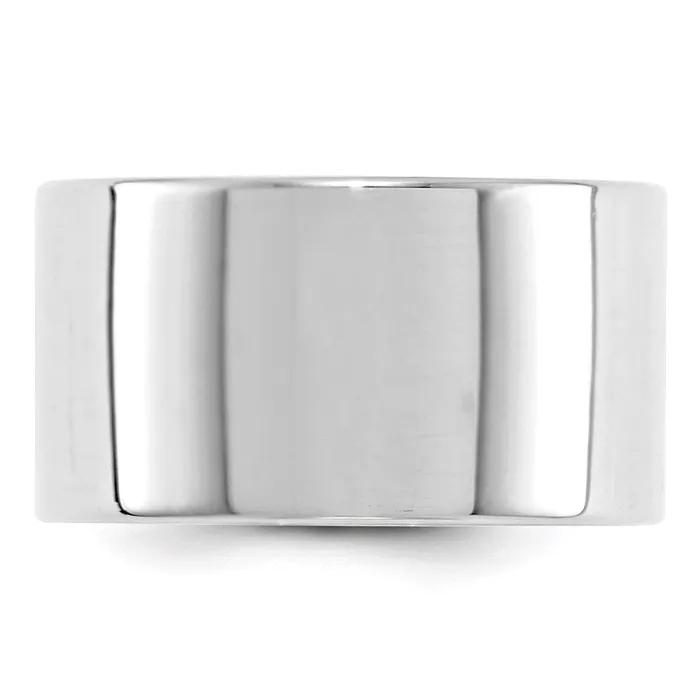 Rings Goldia Solid 10K White Gold 12mm Light Weight Flat MensWomens Wedding Band Ring Size 10 Rings Goldia Solid 10K White Gold 12mm Light Weight Flat MensWomens Wedding Band Ring Size 10