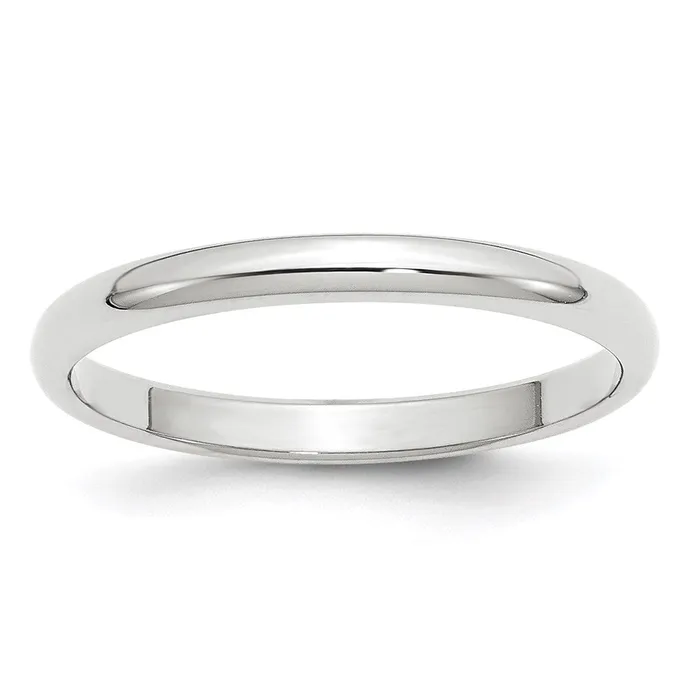 Rings Goldia Solid 10K White Gold 25mm Half Round MensWomens Wedding Band Ring Size 10 Rings Goldia Solid 10K White Gold 25mm Half Round MensWomens Wedding Band Ring Size 10