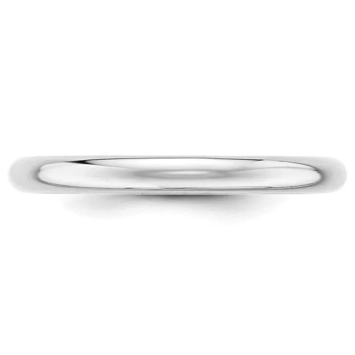 Rings Goldia Solid 10K White Gold 25mm Half Round MensWomens Wedding Band Ring Size 10 Rings Goldia Solid 10K White Gold 25mm Half Round MensWomens Wedding Band Ring Size 10