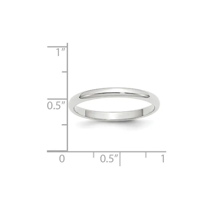 Rings Goldia Solid 10K White Gold 25mm Half Round MensWomens Wedding Band Ring Size 10 Rings Goldia Solid 10K White Gold 25mm Half Round MensWomens Wedding Band Ring Size 10