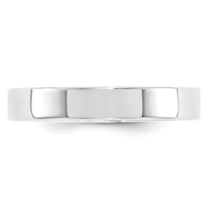 Rings Goldia Solid 10K White Gold 4mm Standard Flat Comfort Fit MensWomens Wedding Band Ring Size 125 Rings Goldia Solid 10K White Gold 4mm Standard Flat Comfort Fit MensWomens Wedding Band Ring Size 125