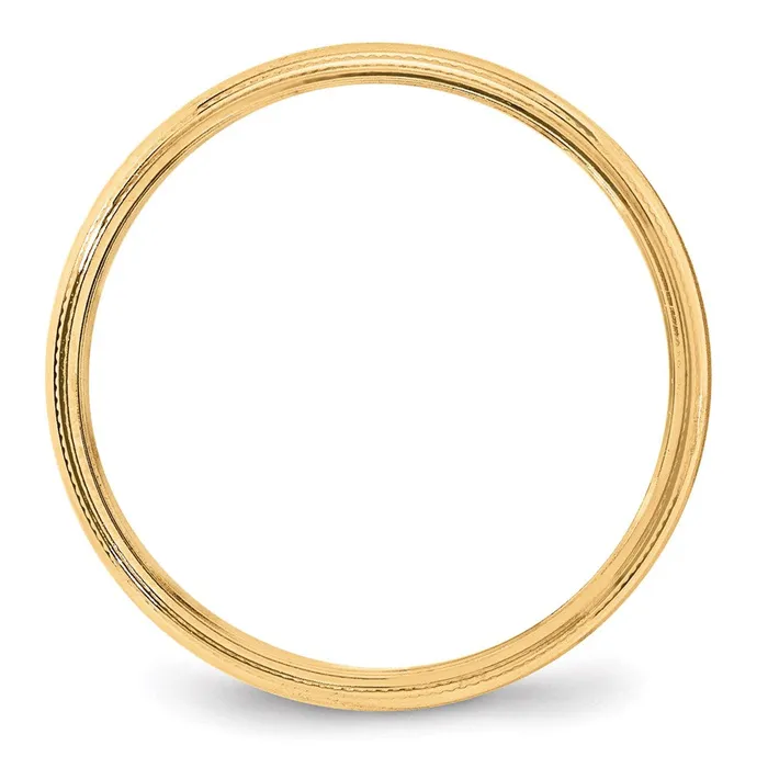 Rings Goldia Solid 10K Yellow Gold 4mm Light Weight Milgrain Half Round MensWomens Wedding Band Ring Size 115 Rings Goldia Solid 10K Yellow Gold 4mm Light Weight Milgrain Half Round MensWomens Wedding Band Ring Size 115