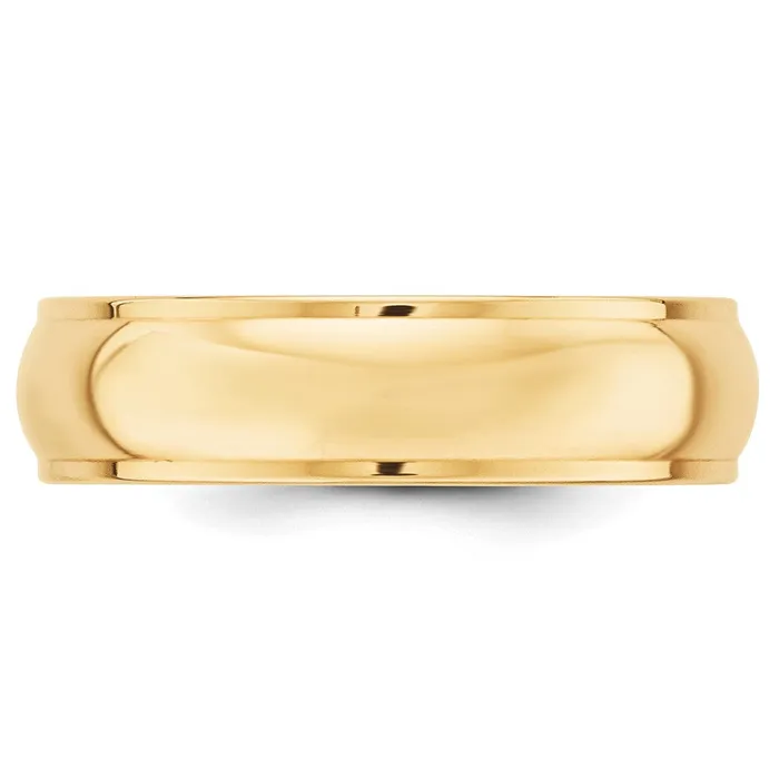 Rings Goldia Solid 10K Yellow Gold 6mm Half Round with Edge MensWomens Wedding Band Ring Size 55 Rings Goldia Solid 10K Yellow Gold 6mm Half Round with Edge MensWomens Wedding Band Ring Size 55