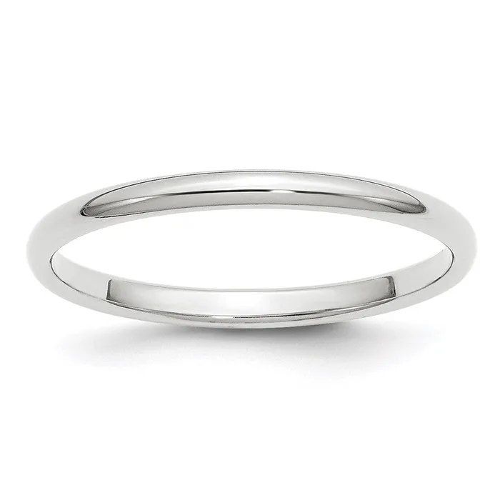 Rings Goldia Solid 14K White Gold 2mm Half Round MensWomens Wedding Band Ring Size 85 Rings Goldia Solid 14K White Gold 2mm Half Round MensWomens Wedding Band Ring Size 85