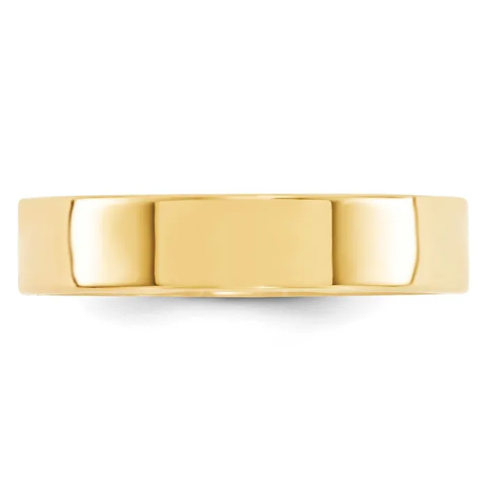 Rings Goldia Solid 14K Yellow Gold 5mm Standard Flat Comfort Fit MensWomens Wedding Band Ring Size 45 Rings Goldia Solid 14K Yellow Gold 5mm Standard Flat Comfort Fit MensWomens Wedding Band Ring Size 45