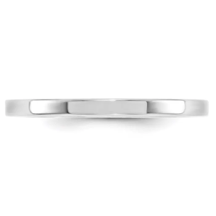 Rings Goldia Solid 18K White Gold 2mm Standard Flat Comfort Fit MensWomens Wedding Band Ring Size 105 Rings Goldia Solid 18K White Gold 2mm Standard Flat Comfort Fit MensWomens Wedding Band Ring Size 105