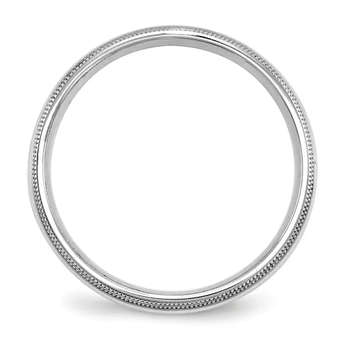 Rings Goldia Solid 18K White Gold 5mm Double Milgrain Comfort Fit MensWomens Wedding Band Ring Size 5 Rings Goldia Solid 18K White Gold 5mm Double Milgrain Comfort Fit MensWomens Wedding Band Ring Size 5
