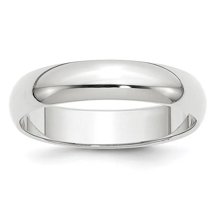Rings Goldia Solid 18K White Gold 5mm Half Round MensWomens Wedding Band Ring Size 125 Rings Goldia Solid 18K White Gold 5mm Half Round MensWomens Wedding Band Ring Size 125
