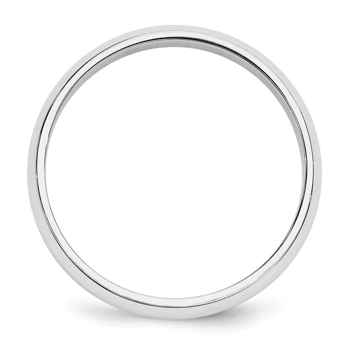 Rings Goldia Solid 18K White Gold 5mm Half Round MensWomens Wedding Band Ring Size 125 Rings Goldia Solid 18K White Gold 5mm Half Round MensWomens Wedding Band Ring Size 125