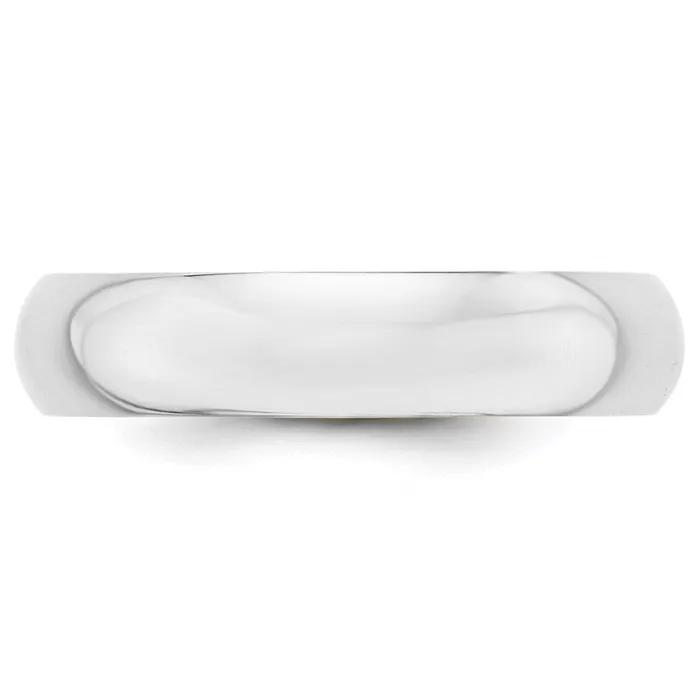 Rings Goldia Solid 18K White Gold 5mm Half Round MensWomens Wedding Band Ring Size 125 Rings Goldia Solid 18K White Gold 5mm Half Round MensWomens Wedding Band Ring Size 125