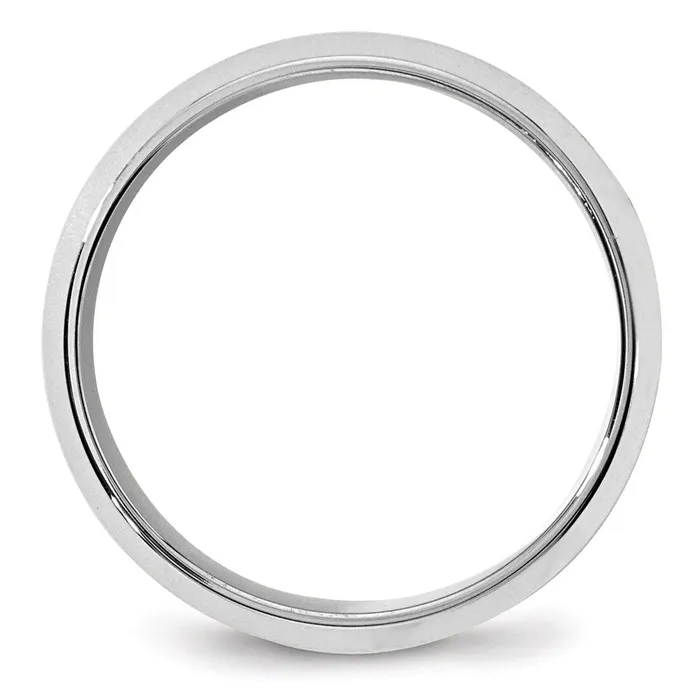 Rings Goldia Solid 18K White Gold 8mm Bevel Edge Comfort Fit MensWomens Wedding Band Ring Size 125 Rings Goldia Solid 18K White Gold 8mm Bevel Edge Comfort Fit MensWomens Wedding Band Ring Size 125