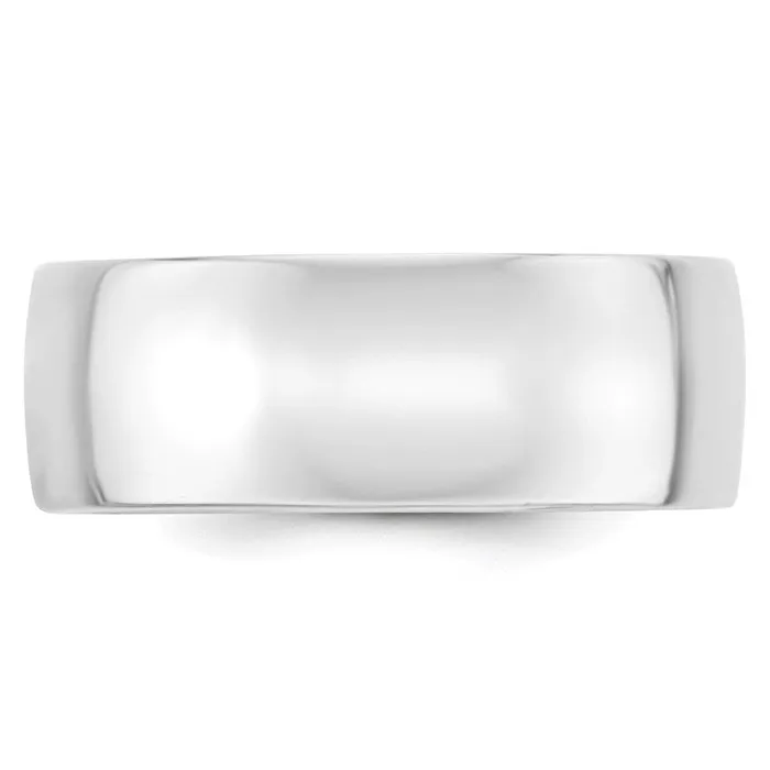 Rings Goldia Solid 18K White Gold 8mm Light Weight Comfort Fit MensWomens Wedding Band Ring Size 13 Rings Goldia Solid 18K White Gold 8mm Light Weight Comfort Fit MensWomens Wedding Band Ring Size 13