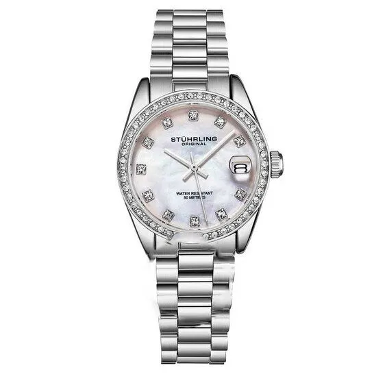 Rings JMS always Original Stuhrling Original Vogue Silvertone Dial Ladies Watch M15701 Rings JMS always Original Stuhrling Original Vogue Silvertone Dial Ladies Watch M15701