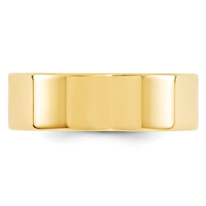 Rings Solid 10K Yellow Gold 7mm Standard Flat Comfort Fit MensWomens Wedding Band Ring Size 135 Goldia Rings Solid 10K Yellow Gold 7mm Standard Flat Comfort Fit MensWomens Wedding Band Ring Size 135 Goldia