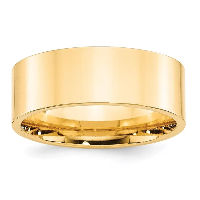Rings Solid 10K Yellow Gold 8mm Standard Flat Comfort Fit MensWomens Wedding Band Ring Size 55 Goldia Rings Solid 10K Yellow Gold 8mm Standard Flat Comfort Fit MensWomens Wedding Band Ring Size 55 Goldia