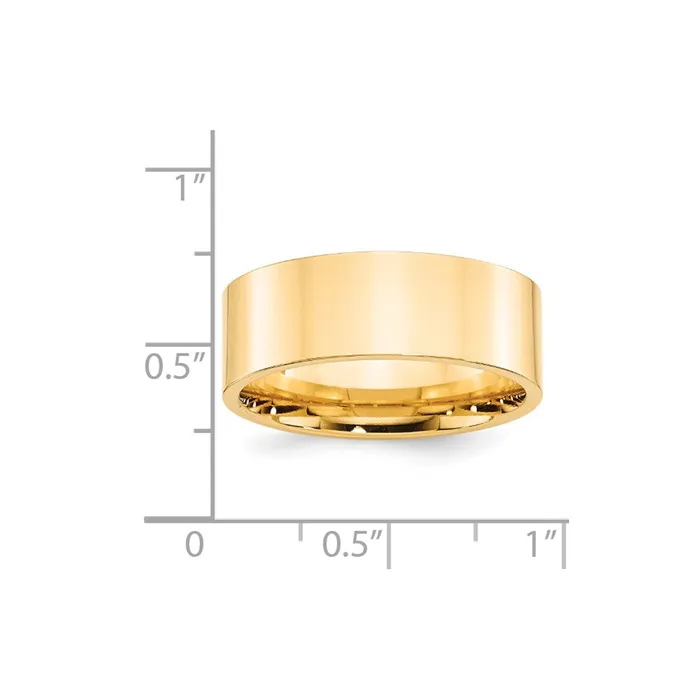 Rings Solid 10K Yellow Gold 8mm Standard Flat Comfort Fit MensWomens Wedding Band Ring Size 55 Goldia Rings Solid 10K Yellow Gold 8mm Standard Flat Comfort Fit MensWomens Wedding Band Ring Size 55 Goldia