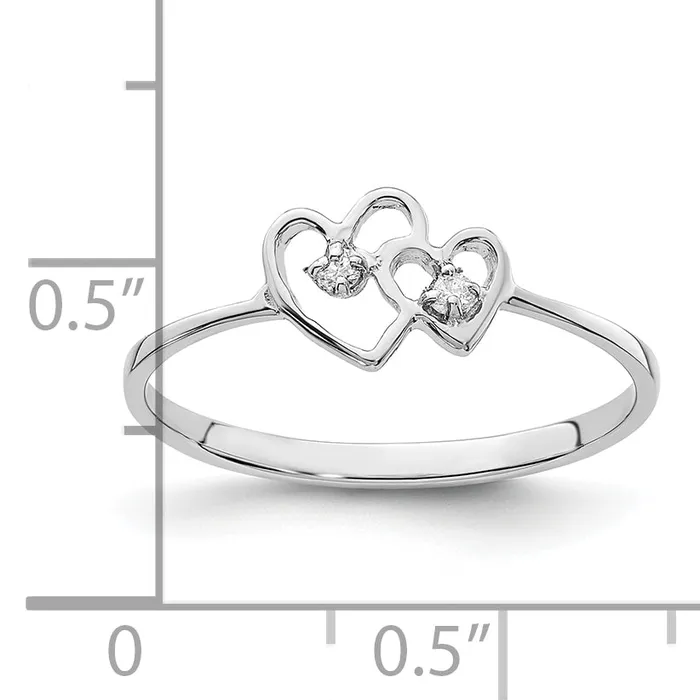 Rings Solid 14k White Gold A Simulated CZ Ring Goldia