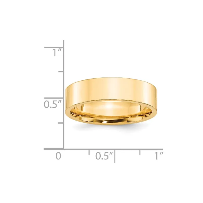 Rings Solid 14K Yellow Gold 6mm Standard Flat Comfort Fit MensWomens Wedding Band Ring Size 95 Goldia Rings Solid 14K Yellow Gold 6mm Standard Flat Comfort Fit MensWomens Wedding Band Ring Size 95 Goldia