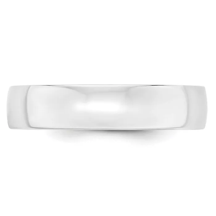 Rings Solid 18K White Gold 5mm Light Weight Comfort Fit MensWomens Wedding Band Ring Size 75 Goldia Rings Solid 18K White Gold 5mm Light Weight Comfort Fit MensWomens Wedding Band Ring Size 75 Goldia