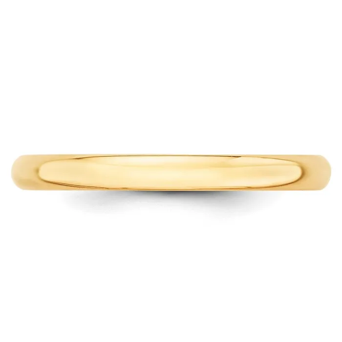 Solid 10K Yellow Gold 25mm Light Weight Half Round MensWomens Wedding Band Ring Size 10 Goldia Rings Solid 10K Yellow Gold 25mm Light Weight Half Round MensWomens Wedding Band Ring Size 10 Goldia Rings