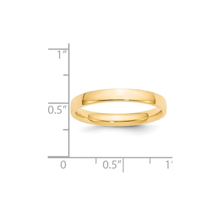 Solid 10K Yellow Gold 3mm Light Weight Comfort Fit MensWomens Wedding Band Ring Size 125 Goldia Rings Solid 10K Yellow Gold 3mm Light Weight Comfort Fit MensWomens Wedding Band Ring Size 125 Goldia Rings