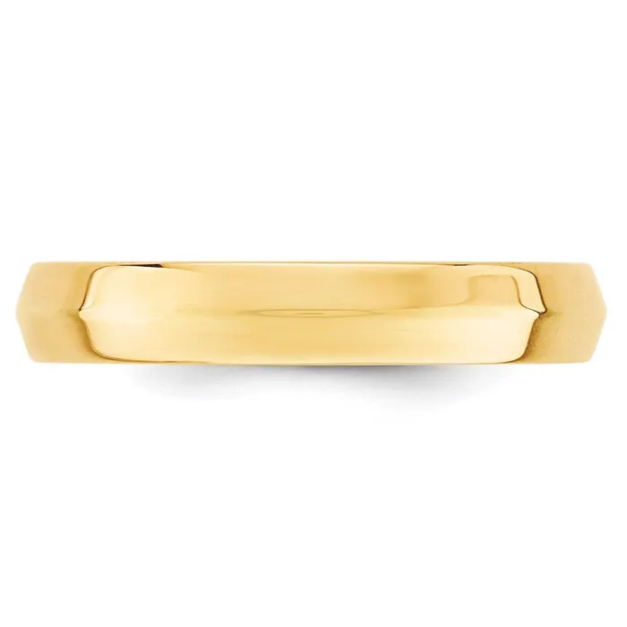 Solid 10K Yellow Gold 4mm Knife Edge Comfort Fit MensWomens Wedding Band Ring Size 115 Goldia Rings Solid 10K Yellow Gold 4mm Knife Edge Comfort Fit MensWomens Wedding Band Ring Size 115 Goldia Rings