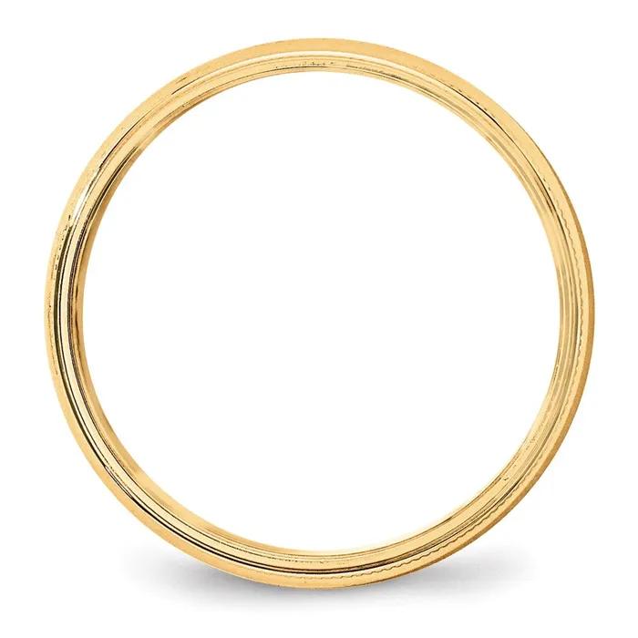 Solid 10K Yellow Gold 5mm Light Weight Milgrain Half Round MensWomens Wedding Band Ring Size 125 Goldia Rings Solid 10K Yellow Gold 5mm Light Weight Milgrain Half Round MensWomens Wedding Band Ring Size 125 Goldia Rings