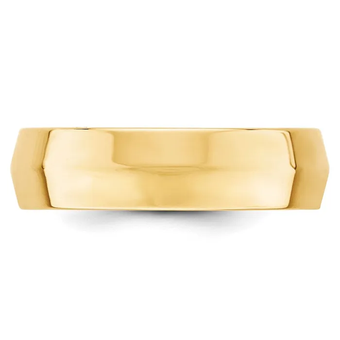 Solid 10K Yellow Gold 6mm Knife Edge Comfort Fit MensWomens Wedding Band Ring Size 9 Goldia Rings Solid 10K Yellow Gold 6mm Knife Edge Comfort Fit MensWomens Wedding Band Ring Size 9 Goldia Rings