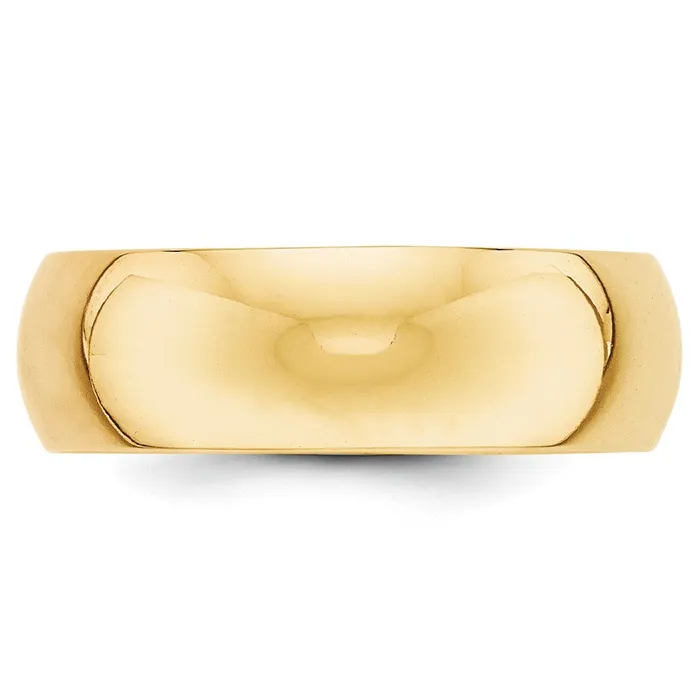 Solid 10K Yellow Gold 7mm HalfRound Wedding MensWomens Wedding Band Ring Size 9 Goldia Rings Solid 10K Yellow Gold 7mm HalfRound Wedding MensWomens Wedding Band Ring Size 9 Goldia Rings