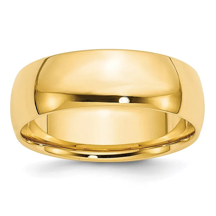 Solid 10K Yellow Gold 7mm Light Weight Comfort Fit MensWomens Wedding Band Ring Size 14 Goldia Rings Solid 10K Yellow Gold 7mm Light Weight Comfort Fit MensWomens Wedding Band Ring Size 14 Goldia Rings