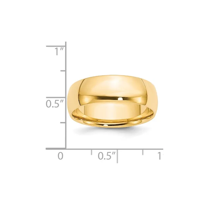 Solid 10K Yellow Gold 7mm Light Weight Comfort Fit MensWomens Wedding Band Ring Size 14 Goldia Rings Solid 10K Yellow Gold 7mm Light Weight Comfort Fit MensWomens Wedding Band Ring Size 14 Goldia Rings