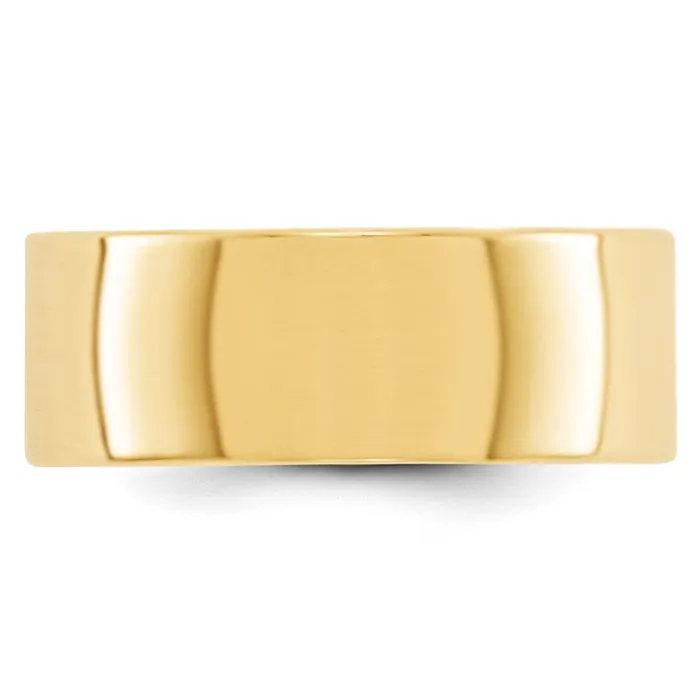 Solid 10K Yellow Gold 8mm Light Weight Flat MensWomens Wedding Band Ring Size 12 Goldia Rings Solid 10K Yellow Gold 8mm Light Weight Flat MensWomens Wedding Band Ring Size 12 Goldia Rings