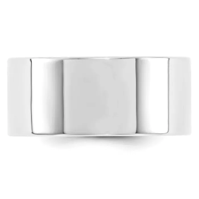 Solid 14K White Gold 10mm Standard Flat Comfort Fit MensWomens Wedding Band Ring Size 8 Goldia Rings Solid 14K White Gold 10mm Standard Flat Comfort Fit MensWomens Wedding Band Ring Size 8 Goldia Rings