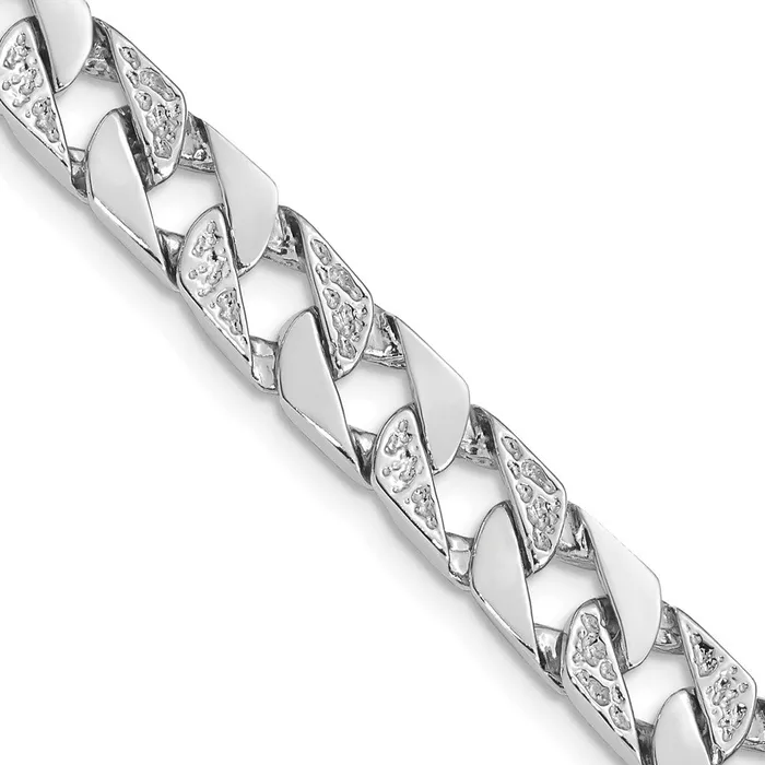 Solid 14K White Gold 22 inch 75mm Hand Polished Fancy Link with Fancy Lobster Clasp Chain Necklace MDS Necklaces Solid 14K White Gold 22 inch 75mm Hand Polished Fancy Link with Fancy Lobster Clasp Chain Necklace MDS Necklaces
