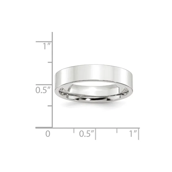 Solid 14K White Gold 5mm Standard Flat Comfort Fit MensWomens Wedding Band Ring Size 9 Goldia Rings Solid 14K White Gold 5mm Standard Flat Comfort Fit MensWomens Wedding Band Ring Size 9 Goldia Rings