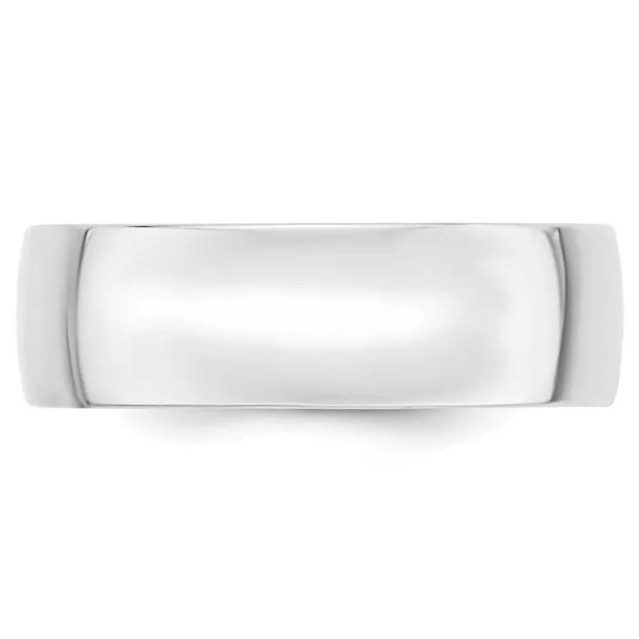 Solid 14K White Gold 7mm Light Weight Comfort Fit MensWomens Wedding Band Ring Size 115 Goldia Rings Solid 14K White Gold 7mm Light Weight Comfort Fit MensWomens Wedding Band Ring Size 115 Goldia Rings