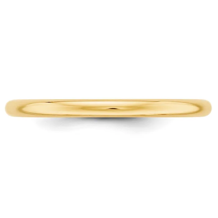 Solid 14K Yellow Gold 2mm Half Round MensWomens Wedding Band Ring Size 13 Goldia Rings Solid 14K Yellow Gold 2mm Half Round MensWomens Wedding Band Ring Size 13 Goldia Rings