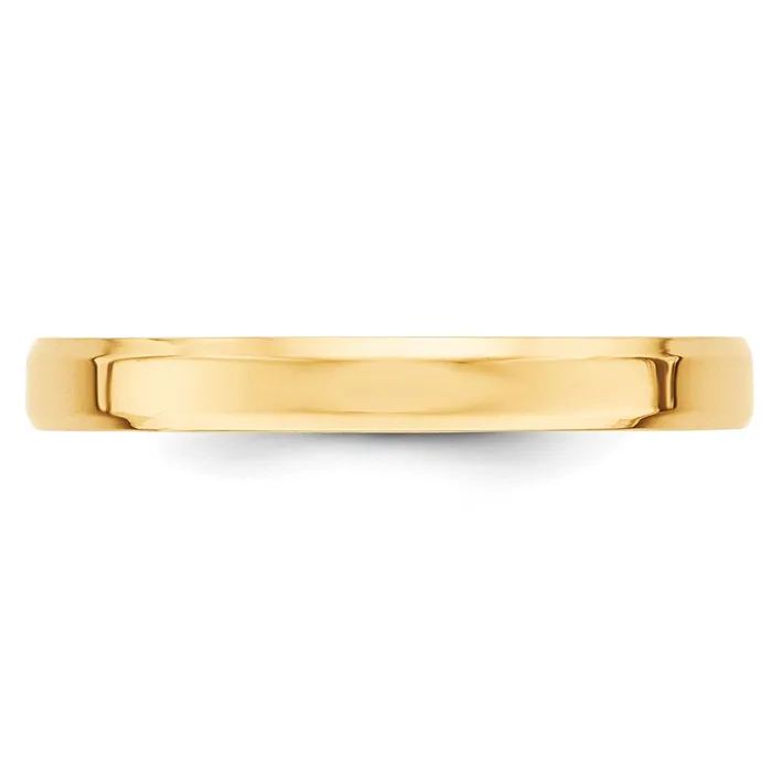 Solid 14K Yellow Gold 3mm Bevel Edge Comfort Fit MensWomens Wedding Band Ring Size 9 Goldia Rings Solid 14K Yellow Gold 3mm Bevel Edge Comfort Fit MensWomens Wedding Band Ring Size 9 Goldia Rings