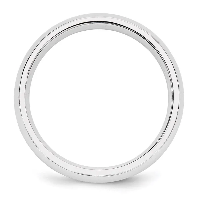 Solid 14K Yellow Gold White Gold 5mm Comfort Fit MensWomens Wedding Band Ring Size 5 Goldia Rings