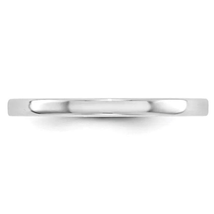Solid 18K White Gold 2mm Light Weight Flat MensWomens Wedding Band Ring Size 115 Goldia Rings Solid 18K White Gold 2mm Light Weight Flat MensWomens Wedding Band Ring Size 115 Goldia Rings