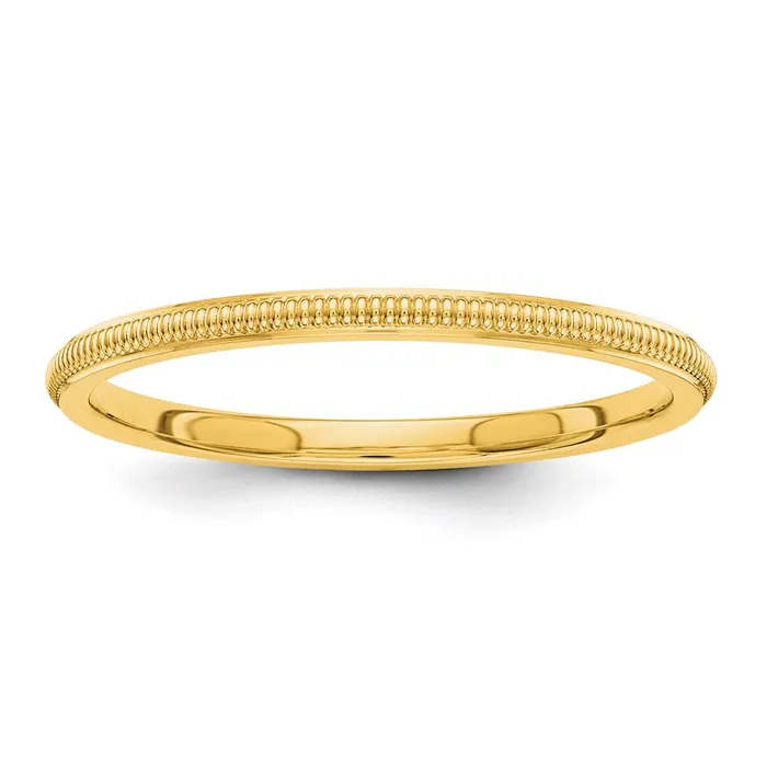 Solid 18K Yellow Gold 15mm Milgrain MensWomens Wedding Band Ring Size 45 Goldia Rings Solid 18K Yellow Gold 15mm Milgrain MensWomens Wedding Band Ring Size 45 Goldia Rings