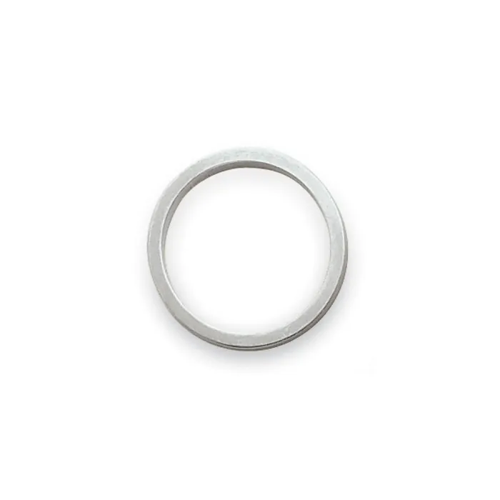 Solid 18K Yellow Gold White Gold 3mm Tapered Satin MensWomens Wedding Band Ring Size 7 Goldia Rings Solid 18K Yellow Gold White Gold 3mm Tapered Satin MensWomens Wedding Band Ring Size 7 Goldia Rings