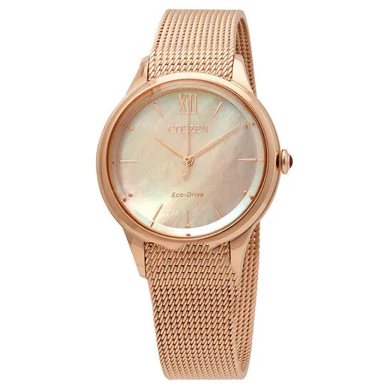 Watches JMS always Original Citizen EcoDrive MotherofPearl Dial Ladies Watch EM081386Y Watches JMS always Original Citizen EcoDrive MotherofPearl Dial Ladies Watch EM081386Y