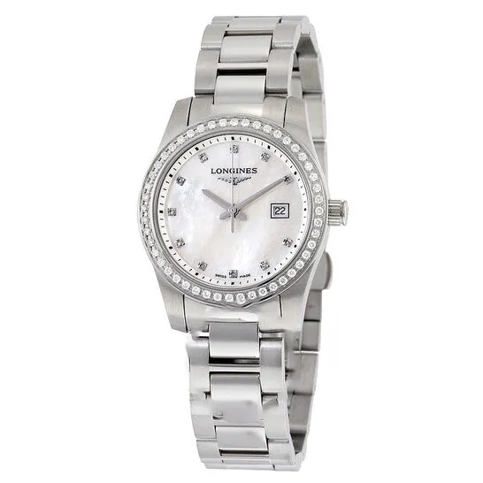 Watches JMS always Original Longines Conquest Mother of Pearl Diamond Dial Ladies Watch L33000876 Watches JMS always Original Longines Conquest Mother of Pearl Diamond Dial Ladies Watch L33000876